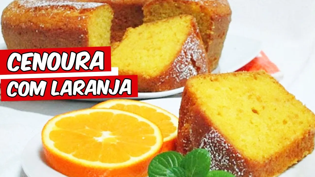 Bolo de Cenoura com Laranja