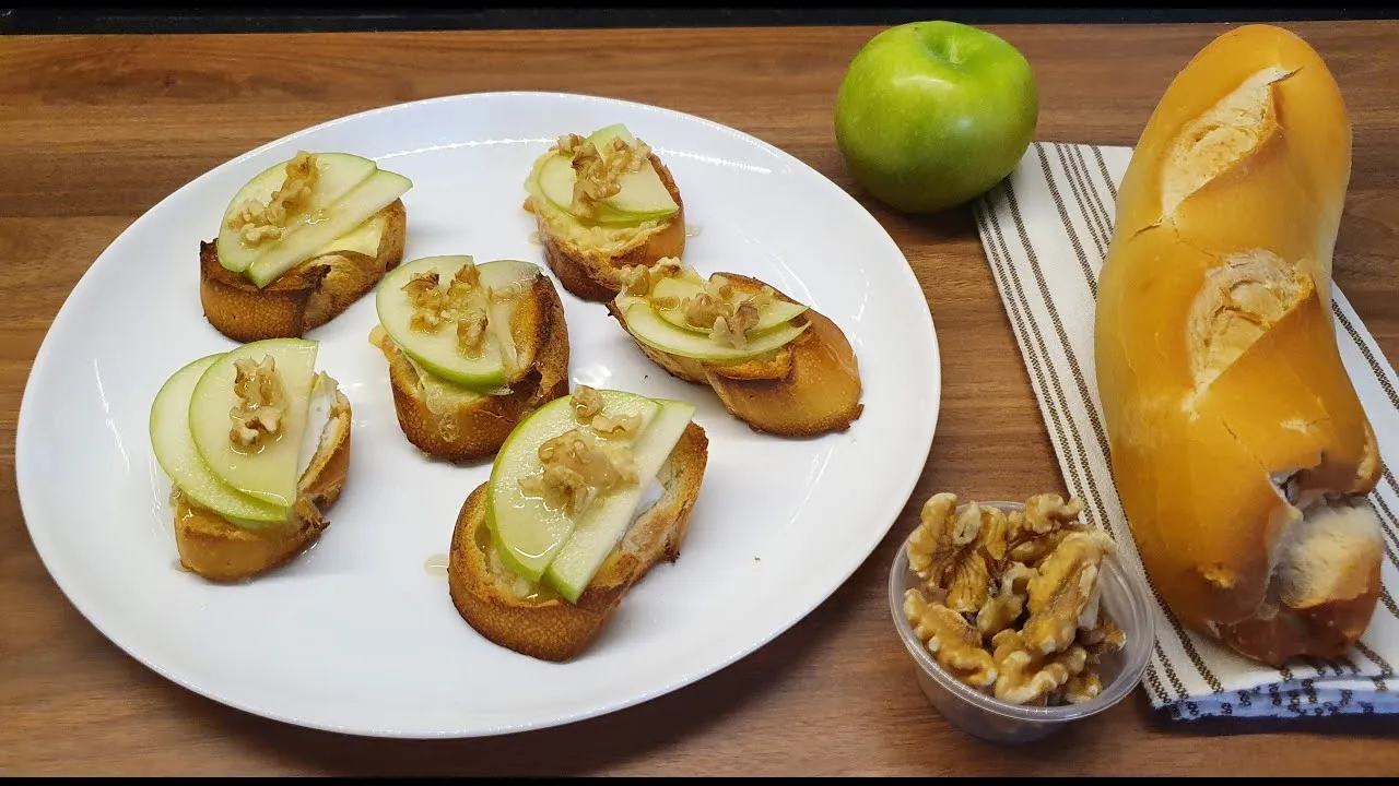 Bruschetta de Queijo Brie Bruschetta de Queijo Brie
