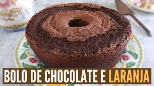 Delicioso Bolo de Chocolate com Laranja