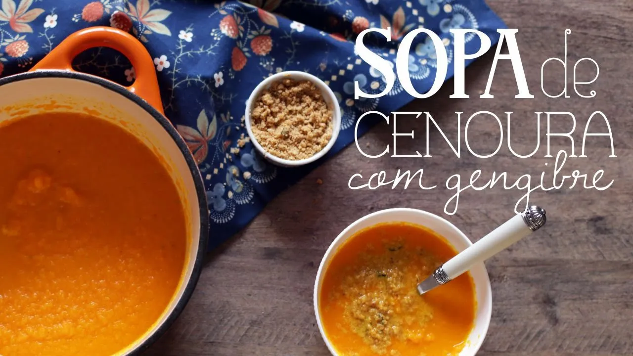 Sopa de Cenoura com Gengibre