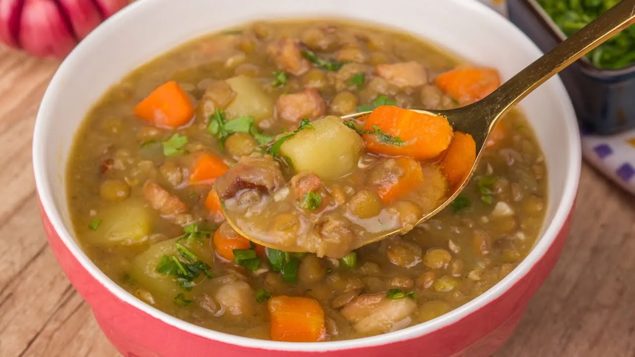 Sopa de Lentilhas Sopa de Lentilhas