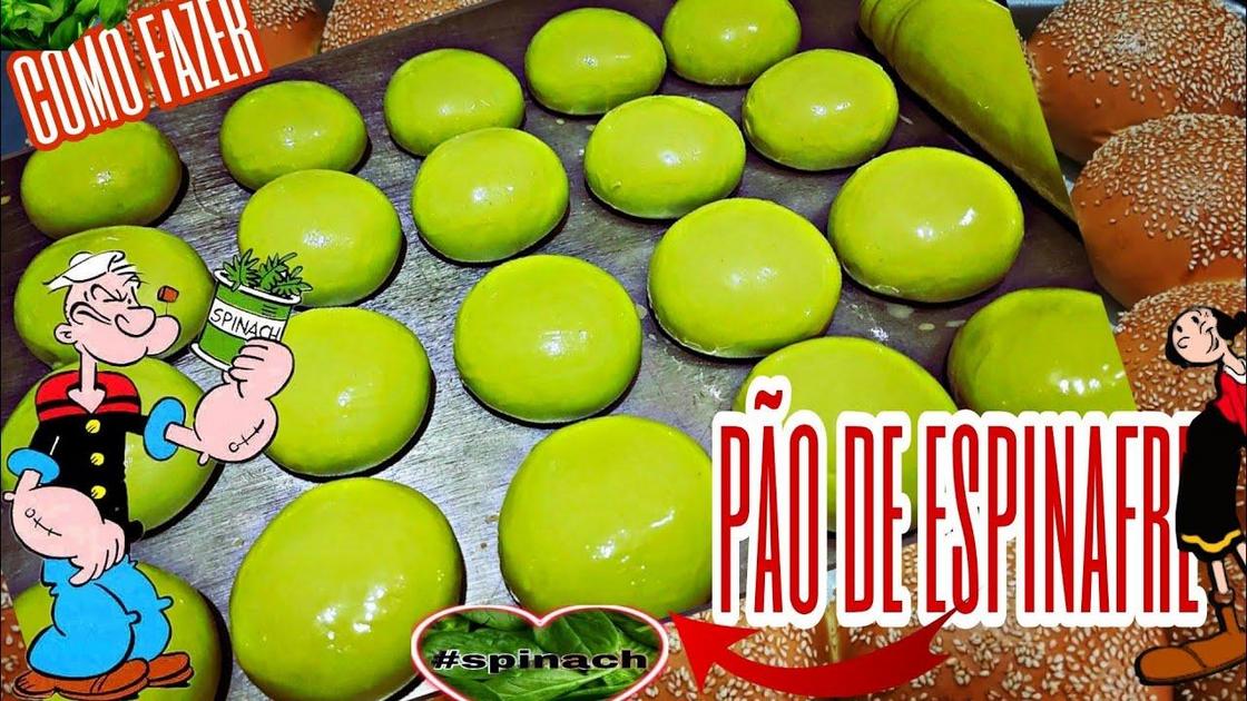 Pão de espinafre Pão de espinafre
